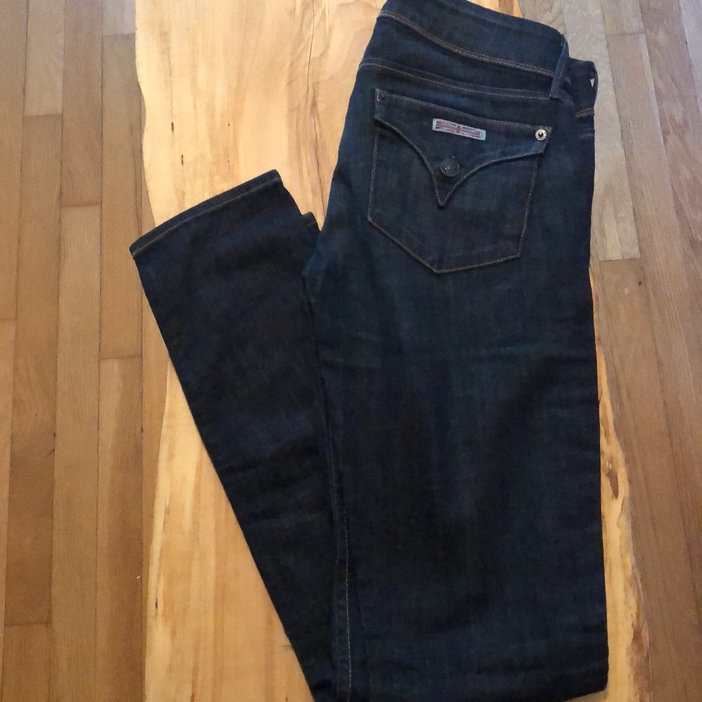 Hudson dark wash skinny jeans